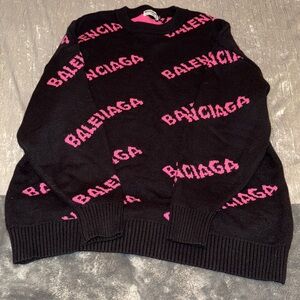 Balenciaga black and pink sweatshirt. Size 2x but runs a little smaller